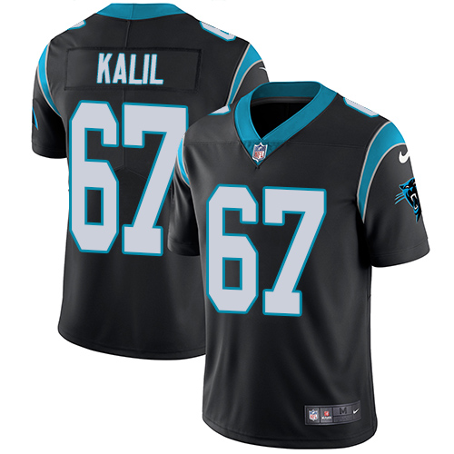 Carolina Panthers #67 Ryan Kalil Black Team Color Men's Stitched Vapor Untouchable Limited Jersey Men's