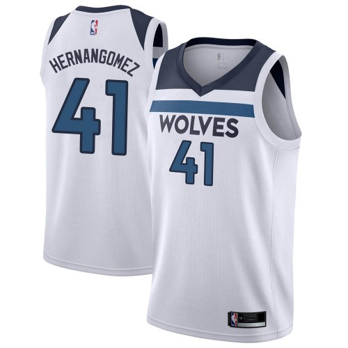 Minnesota Timberwolves #41 Juan Hernangomez White Youth Swingman Association Edition Jersey Youth
