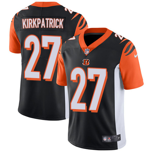 Cincinnati Bengals #27 Dre Kirkpatrick Black Team Color Youth Stitched Vapor Untouchable Limited Jersey Youth