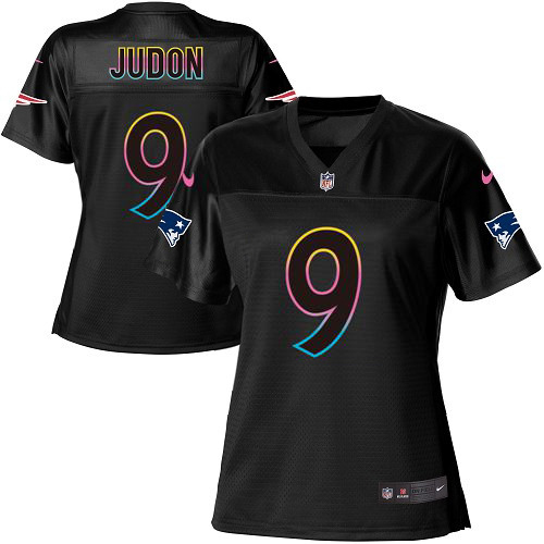 Patriots #9 Matt Judon Black Women's Fashion Game Jersey