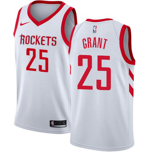 Houston Rockets #25 Jerian Grant White Womens Swingman Association Edition Jersey Womens