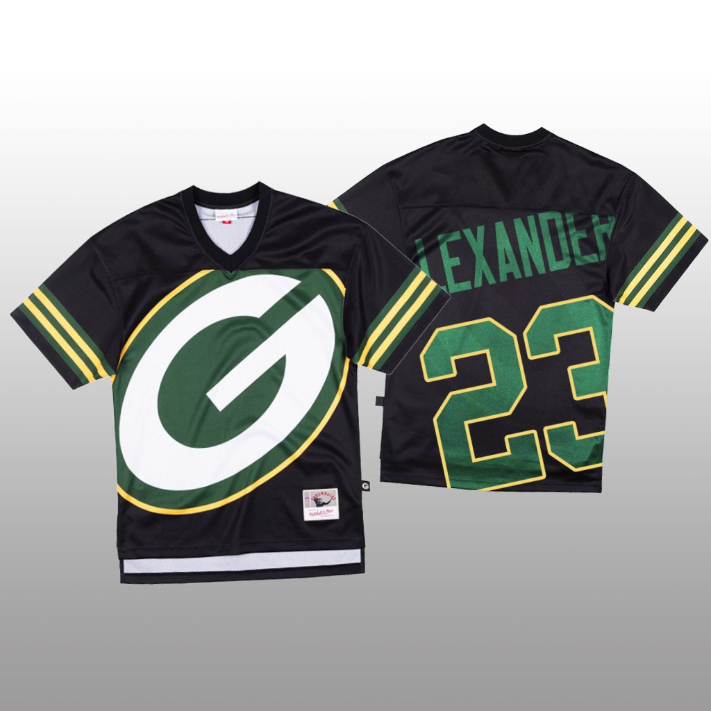 Green Bay Packers #23 Jaire Alexander Black Men's Mitchell & Nell Big Face Fashion Limited Jersey