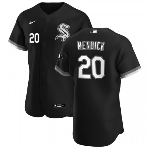 Chicago Chicago White Sox #20 Danny Mendick Men's Black Alternate 2020 Authentic Player Jersey Men's