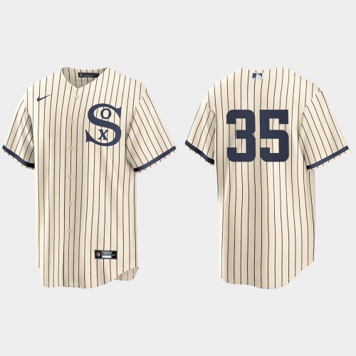 Chicago Chicago White Sox #35 Frank Thomas Men's White 2021 Field of Dreams Game Jersey Men's