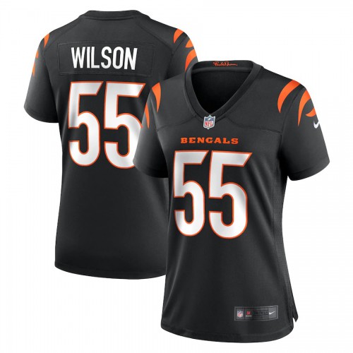 Cincinnati Cincinnati Bengals #55 Logan Wilson Black Women's Game Jersey Womens