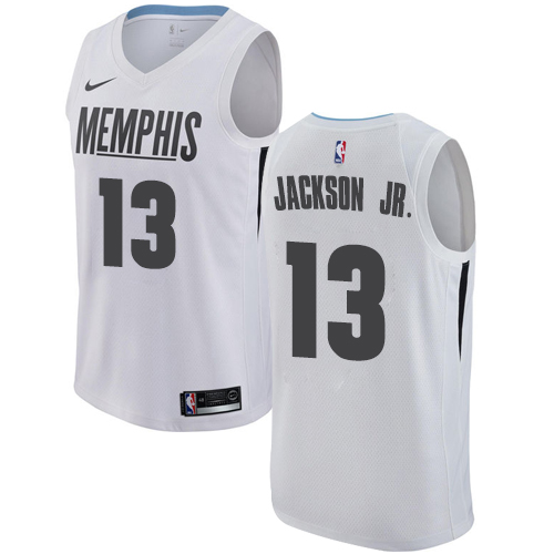 Memphis Grizzlies #13 Jaren Jackson Jr. White Swingman City Edition Jersey Mens