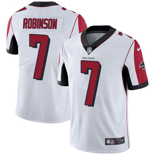 Falcons #7 Bijan Robinson White Men's Stitched Vapor Untouchable Limited Jersey