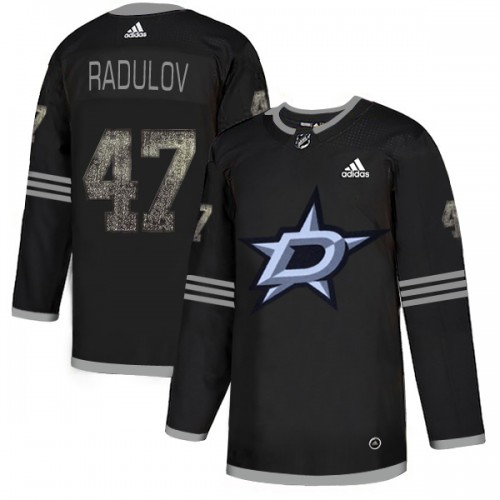 Adidas Dallas Stars #47 Alexander Radulov Black Authentic Classic Stitched Jersey Men's