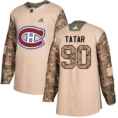 Adidas Montreal Canadiens #90 Tomas Tatar Camo Authentic 2017 Veterans Day Stitched Youth Jersey Youth