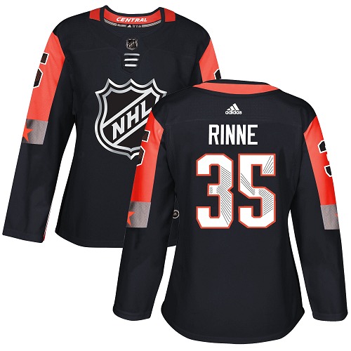 Adidas Nashville Predators #35 Pekka Rinne Black 2018 All-Star Central Division Authentic Women's Stitched Jersey Womens
