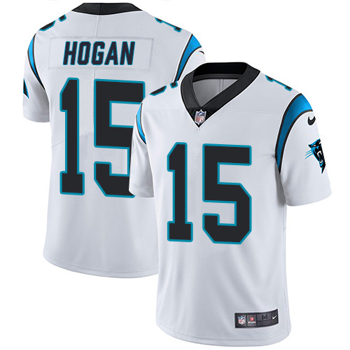 Carolina Panthers #15 Chris Hogan White Men's Stitched Vapor Untouchable Limited Jersey Men's