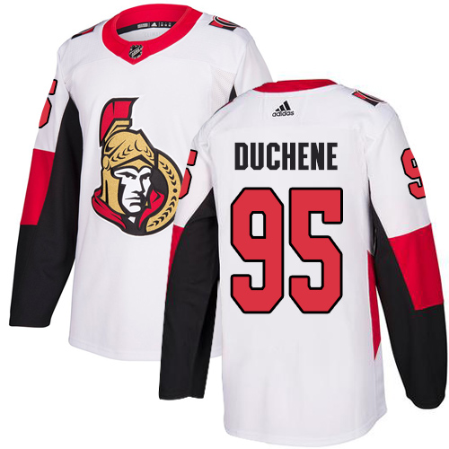 Adidas Ottawa Senators #95 Matt Duchene White Road Authentic Stitched Youth Jersey Youth