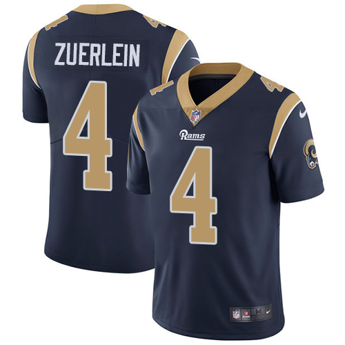 Los Angeles Rams #4 Greg Zuerlein Navy Blue Team Color Youth Stitched Vapor Untouchable Limited Jersey Youth