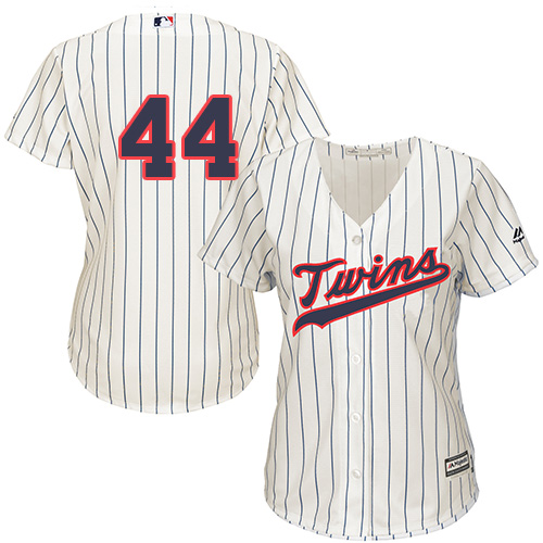Minnesota Twins #44 Kyle Gibson Cream Strip Alternate Women's Stitched Jersey Womens