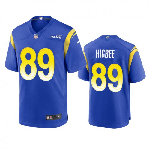 Los Angeles Los Angeles Rams #89 Tyler Higbee Men's Game Jersey - Royal Men's