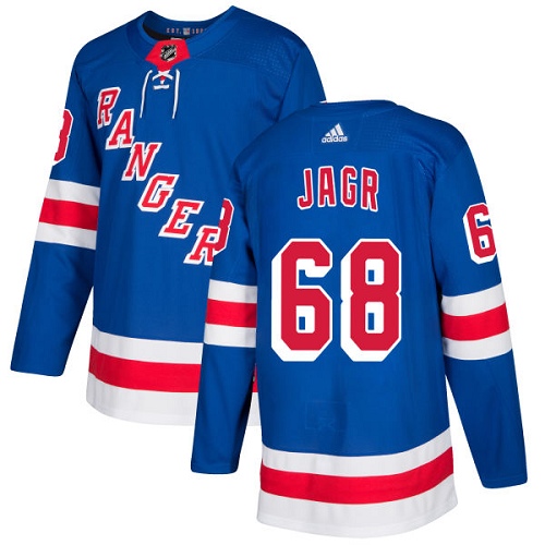 Adidas New York Rangers #68 Jaromir Jagr Royal Blue Home Authentic Stitched Jersey Men's