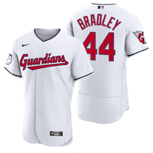 Cleveland Guardians #44 Bobby Bradley White Men's 2022 Authentic Home Jersey Men's
