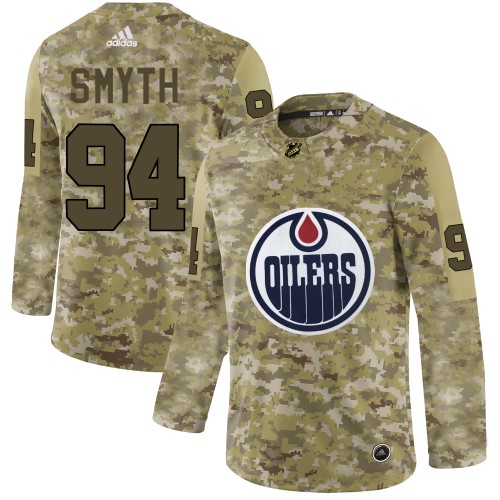 Adidas Edmonton Oilers #94 Ryan Smyth Camo Authentic Stitched Jersey Men's