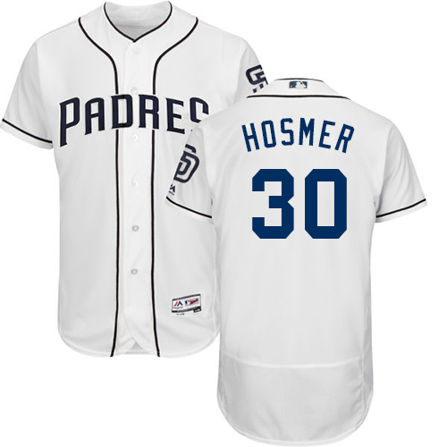 San Diego Padres #30 Eric Hosmer White Flexbase Authentic Collection Stitched Jersey Men's