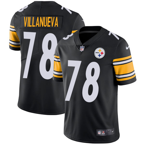 Pittsburgh Steelers #78 Alejandro Villanueva Black Team Color Youth Stitched Vapor Untouchable Limited Jersey Youth