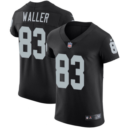 Raiders #83 Darren Waller Black Team Color Men's Stitched Vapor Untouchable Elite Jersey