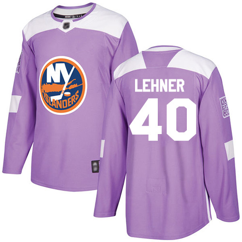 Adidas New York Islanders #40 Robin Lehner Purple Authentic Fights Cancer Stitched Jersey Men's