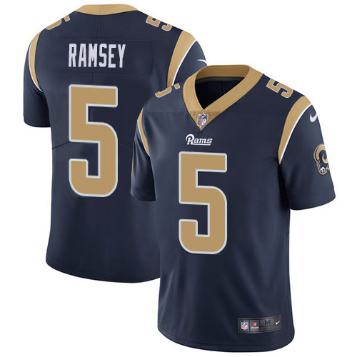 Rams #5 Jalen Ramsey Navy Blue Team Color Youth Stitched Vapor Untouchable Limited Jersey