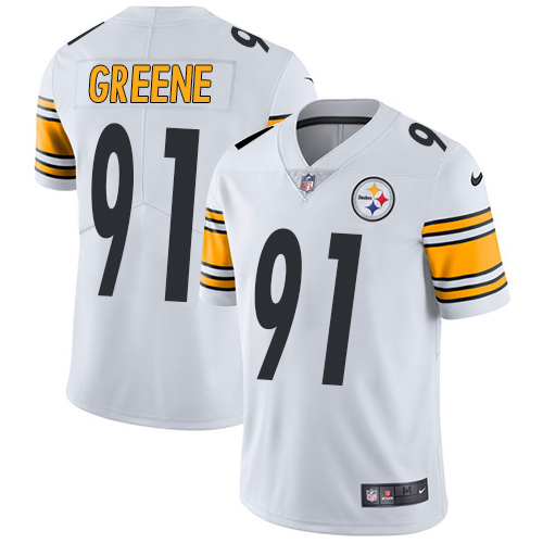 Pittsburgh Steelers #91 Kevin Greene White Men's Stitched Vapor Untouchable Limited Jersey Men's
