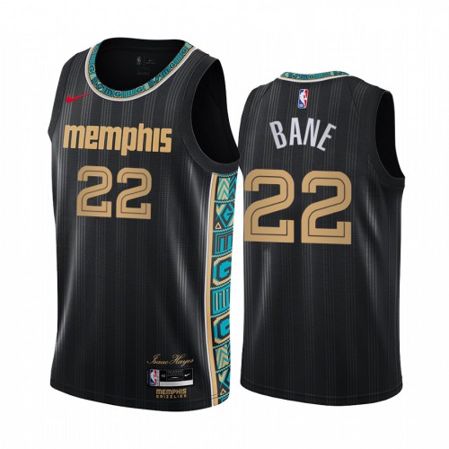 Memphis Grizzlies #22 Desmond Bane Black Womens Swingman 2020-21 City Edition Jersey Womens