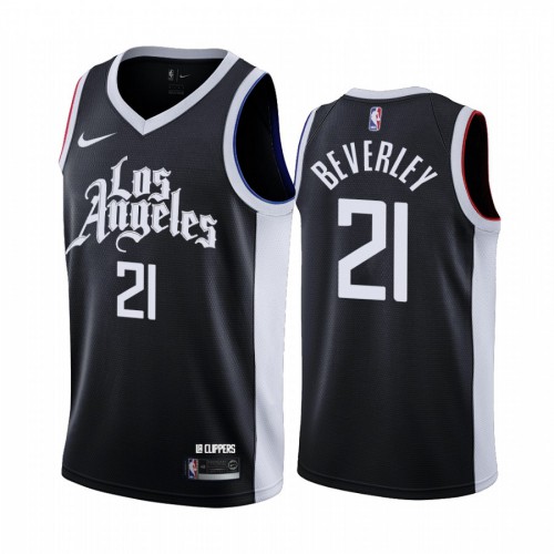 Los Angeles Clippers #21 Patrick Beverley Black Womens Swingman 2020-21 City Edition Jersey Womens