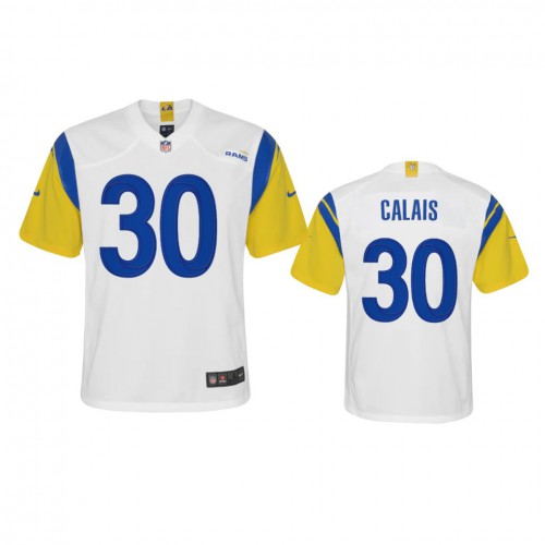 Los Angeles Los Angeles Rams #30 Raymond Calais Youth Alternate Game Jersey - White Youth