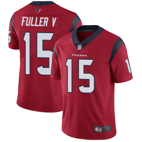 Houston Texans #15 Will Fuller V Red Alternate Men's Stitched Vapor Untouchable Limited Jersey Men's