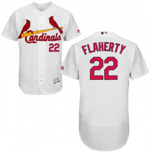 St.Louis Cardinals #22 Jack Flaherty White Flexbase Authentic Collection Stitched Jersey Men's