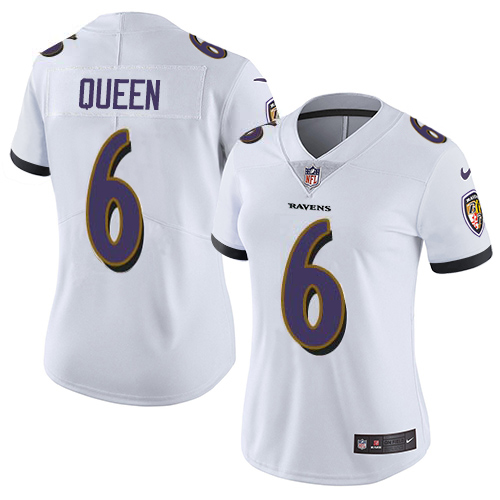 Ravens #6 Patrick Queen White Women's Stitched Vapor Untouchable Limited Jersey