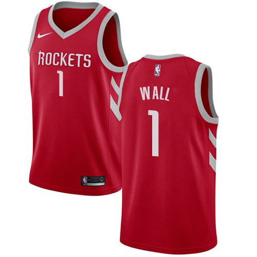 Houston Rockets #1 John Wall Red Youth Swingman Icon Edition Jersey Youth