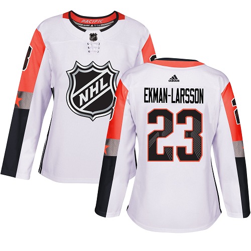 Adidas Arizona Coyotes #23 Oliver Ekman-Larsson White 2018 All-Star Pacific Division Authentic Women's Stitched Jersey Womens