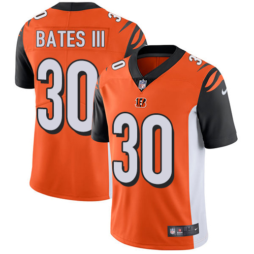 Bengals #30 Jessie Bates III Orange Alternate Youth Stitched Vapor Untouchable Limited Jersey