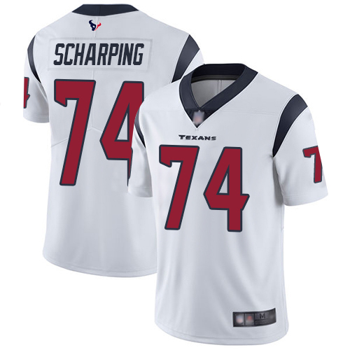 Houston Texans #74 Max Scharping White Men's Stitched Vapor Untouchable Limited Jersey Men's