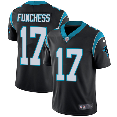 Carolina Panthers #17 Devin Funchess Black Team Color Men's Stitched Vapor Untouchable Limited Jersey Men's