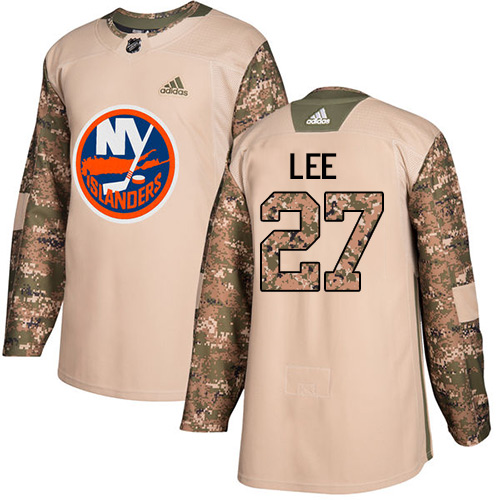Adidas New York Islanders #27 Anders Lee Camo Authentic 2017 Veterans Day Stitched Youth Jersey Youth