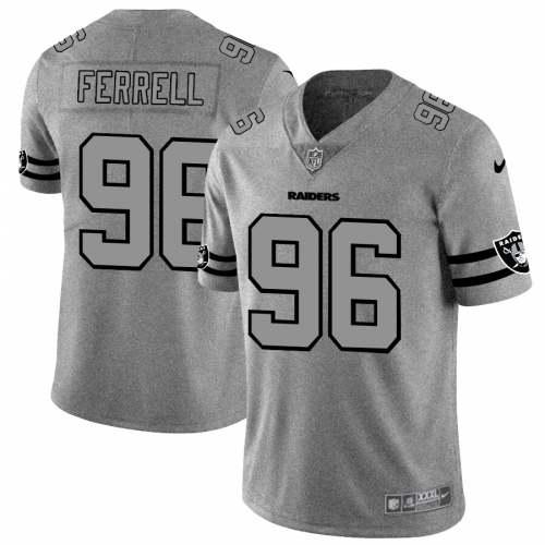 Las Vegas Las Vegas Raiders #96 Clelin Ferrell Men's Gray Gridiron II Vapor Untouchable Limited Jersey Men's