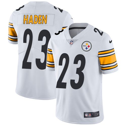 Pittsburgh Steelers #23 Joe Haden White Youth Stitched Vapor Untouchable Limited Jersey Youth