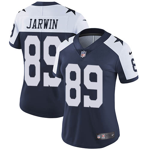 Dallas Cowboys #89 Blake Jarwin Navy Blue Thanksgiving Women's Stitched Vapor Throwback Limited Jersey Womens