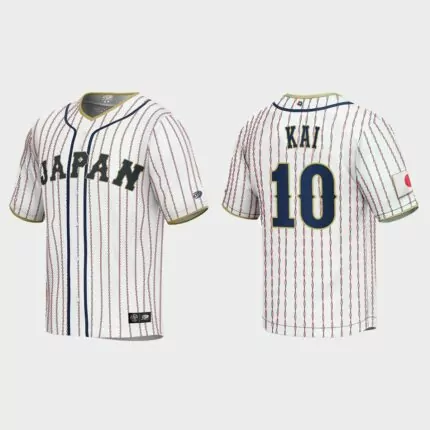 Takuya Kai Japan Baseball 2023 World Baseball Classic Jersey – White