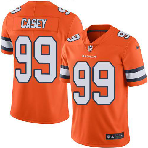 Denver Broncos #99 Jurrell Casey Orange Men's Stitched Limited Rush Jersey Men's