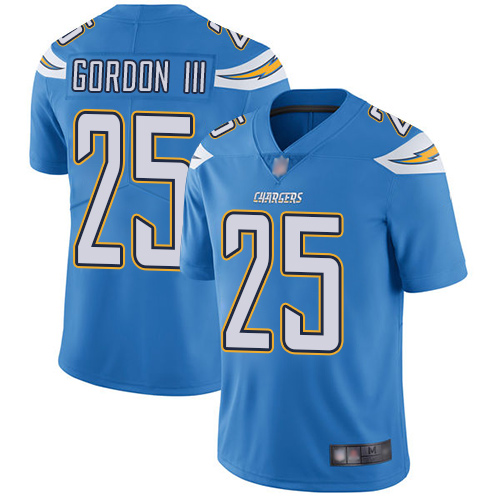Los Angeles Chargers #25 Melvin Gordon III Electric Blue Alternate Youth Stitched Vapor Untouchable Limited Jersey Youth