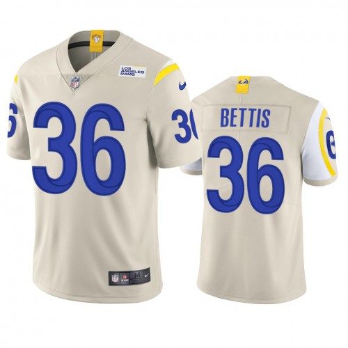 Los Angeles Los Angeles Rams #36 Jerome Bettis Men's Vapor Limited Jersey - Bone Men's