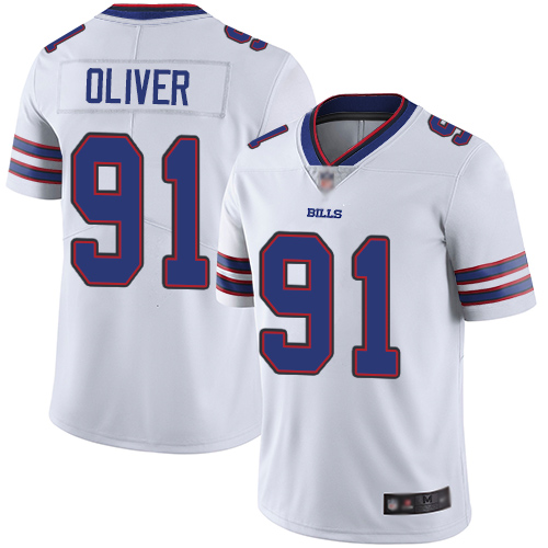 Buffalo Bills #91 Ed Oliver White Youth Stitched Vapor Untouchable Limited Jersey Youth