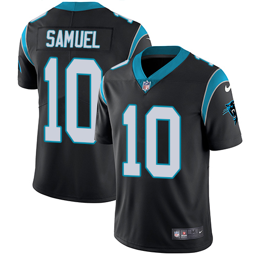 Carolina Panthers #10 Curtis Samuel Black Team Color Youth Stitched Vapor Untouchable Limited Jersey Youth