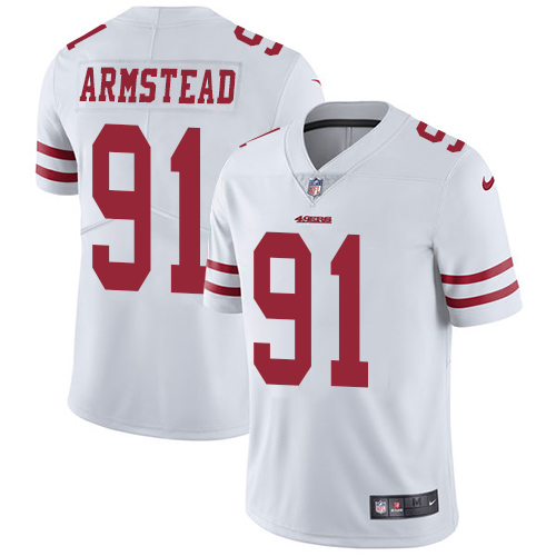San Francisco 49ers #91 Arik Armstead White Men's Stitched Vapor Untouchable Limited Jersey Men's